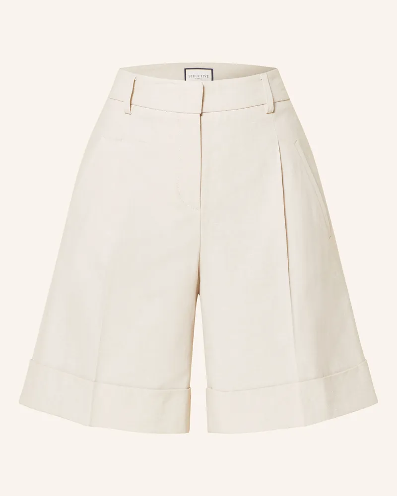SEDUCTIVE  Bermudas SUNNY mit Leinen Creme