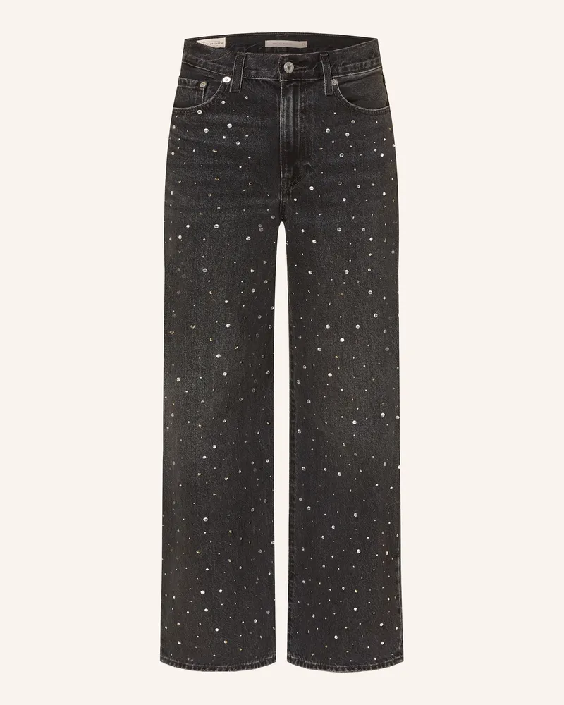 Levi's Levi's® Wide Leg Jeans Ribcage Mit Schmucksteinen schwarz 55