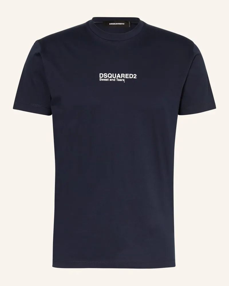 Dsquared2 T-Shirt SWEAT AND TEARS Blau