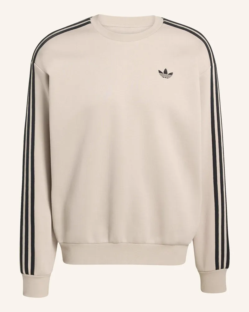adidas Adicolor 3-Streifen Oversized Crewneck beige Beige