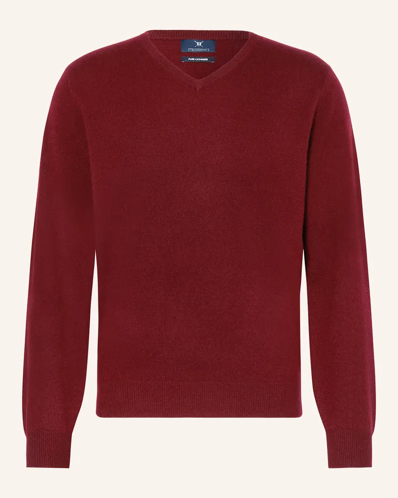 Strokesman's STROKESMAN Cashmere-Pullover Dunkelrot