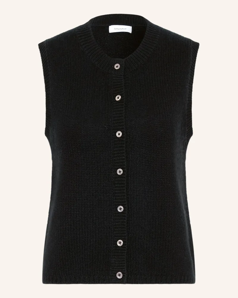 Darling Harbour Strickweste Aus Cashmere schwarz Black