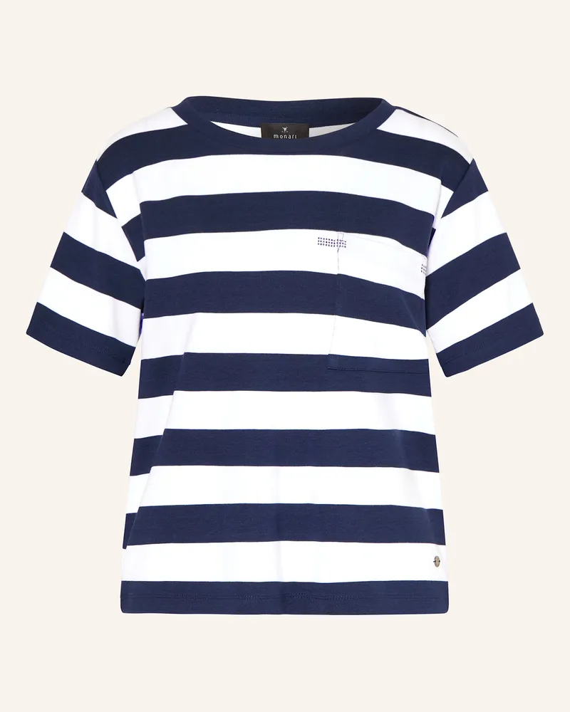 monari T-Shirt mit Schmucksteinen Weiss