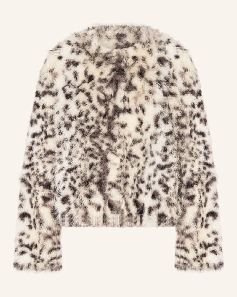 Claudie Pierlot Kunstfell-Jacke Weiss