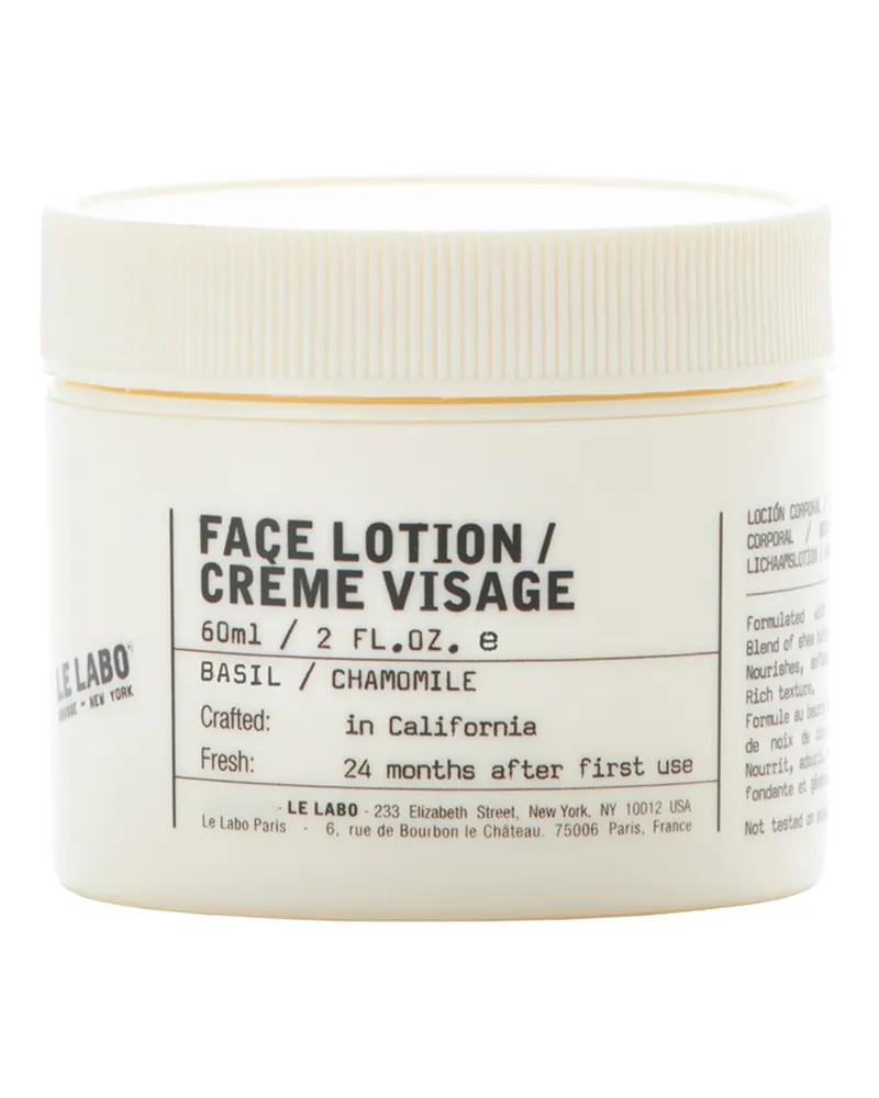 Le Labo Basil / Chamolile Face Lotion 60 ml 