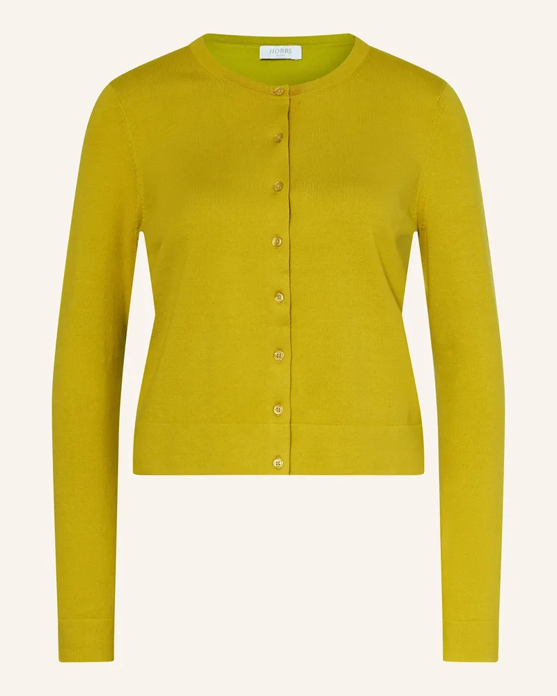 HOBBS London Strickjacke MICHELLE Dunkelgelb