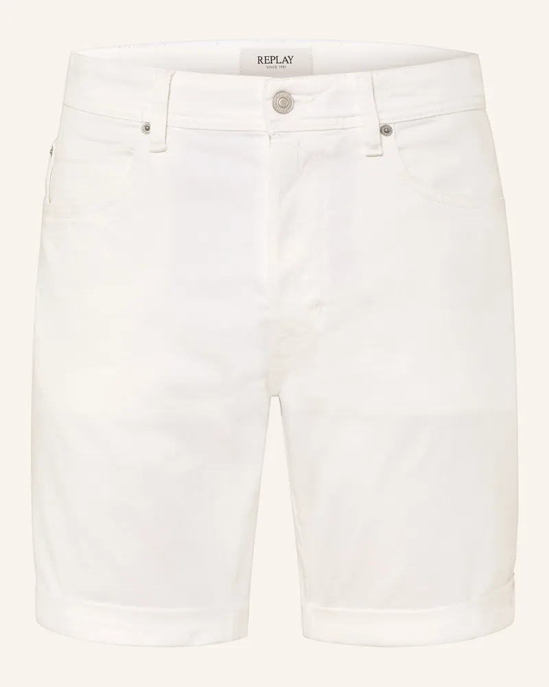 Replay Jeansshorts RBJ.981 Tapered Fit Weiss