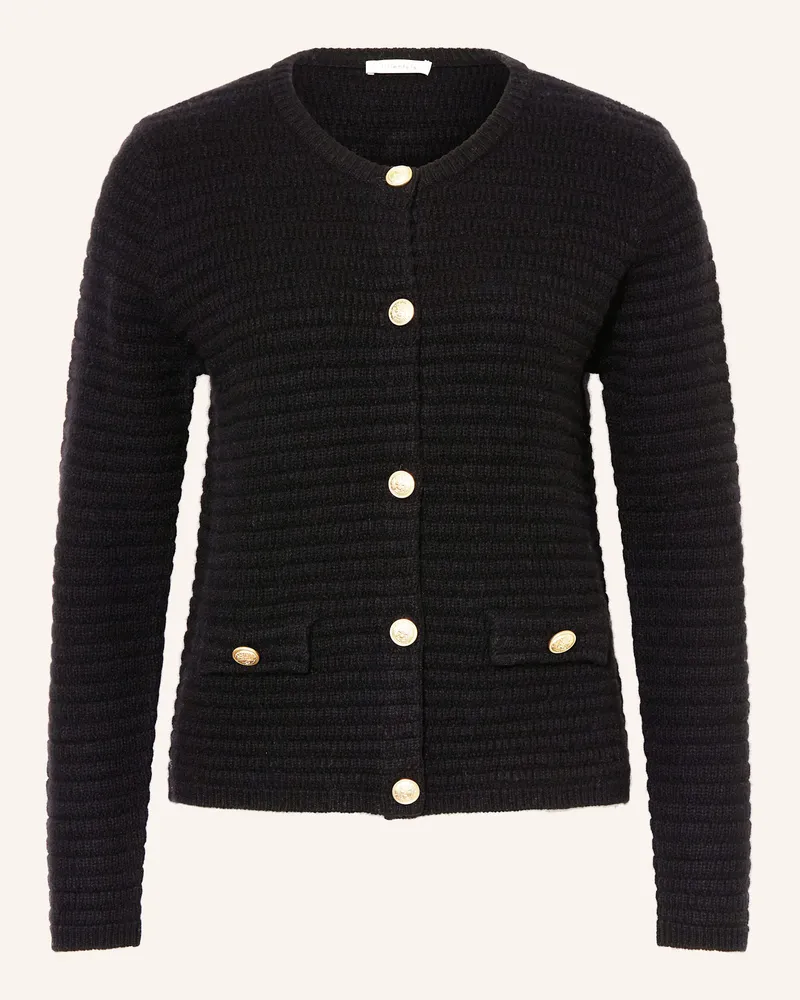 lilienfels Strickjacke mit Cashmere Schwarz