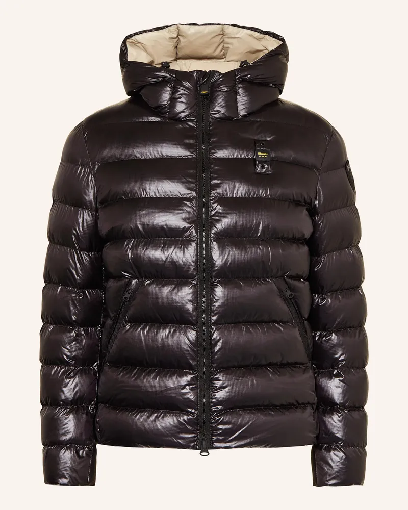 Blauer Steppjacke ADAMS mit DUPONT™ SORONA®-Isolierung Schwarz