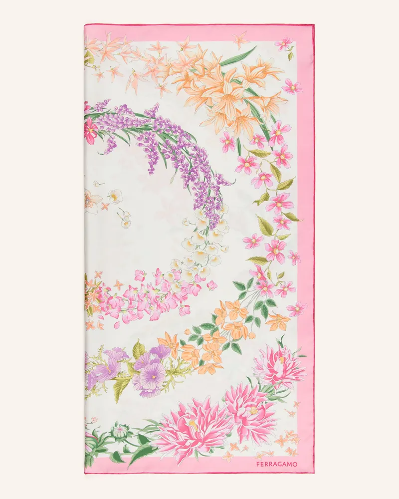 Ferragamo Seidentuch rosa Rosa