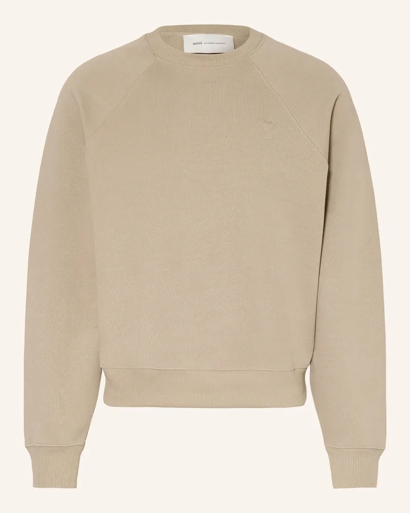 AMI Paris Sweatshirt beige Hellbraun