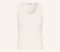 Stricktop Thyra Aus Cashmere Mit Seide weiss