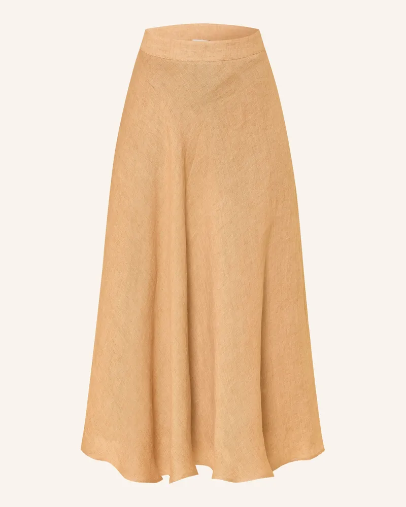 MARELLA Rock Aus Leinen braun Camel