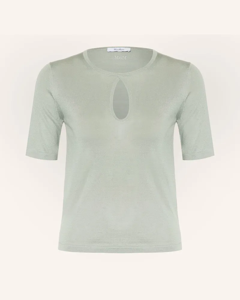 Max Mara Strickshirt Valido Aus Seide gruen Hellgrün