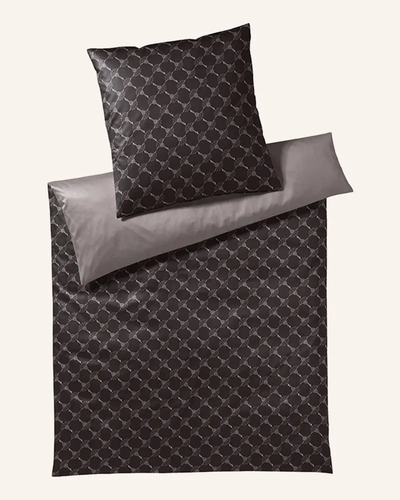 JOOP! Bettwäsche Cornflower Double Zum Wenden braun Schwarz