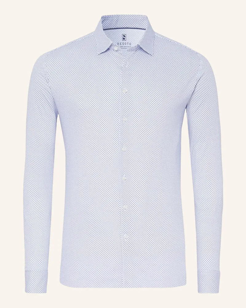 DESOTO Jerseyhemd Slim Fit Weiss