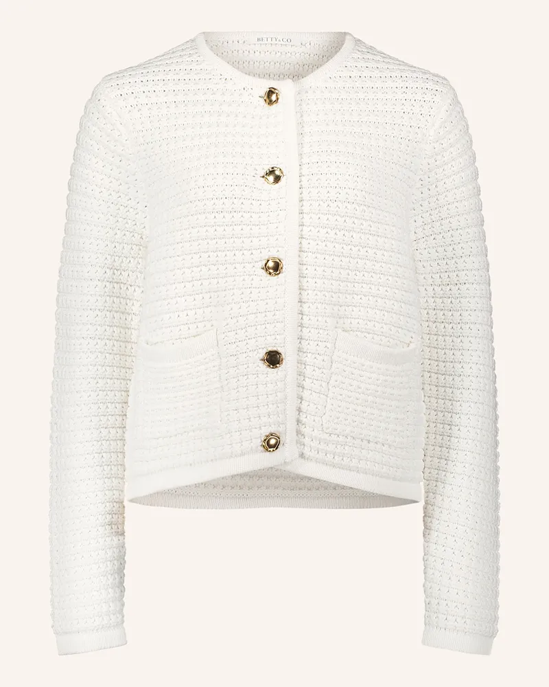 Betty Barclay Strickjacke weiss Weiss