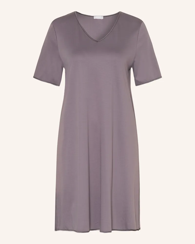 Hanro Nachthemd Cotton Silk grau Dunkelgrau