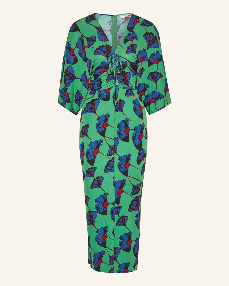 Diane von Furstenberg Jerseykleid VALERIE mit 3/4-Arm Grün