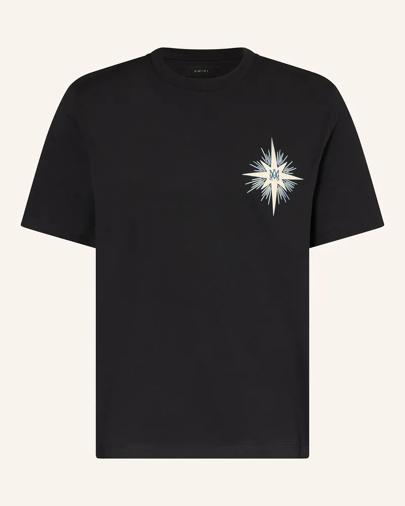 Amiri T-Shirt STARBURST Schwarz