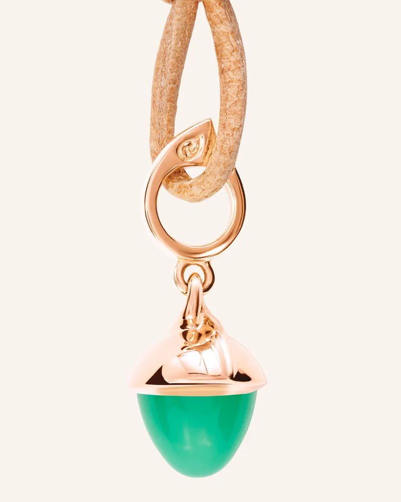 TAMARA COMOLLI Anhänger PENDANT MIKADO FLAMENCO CHRYSOPRASE 18K ROSÉGOLD Roségold
