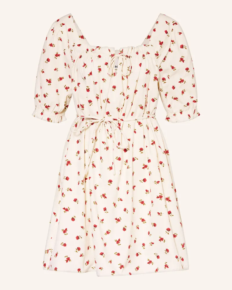ICHI Kleid IHROSEY mit Rüschen Ecru