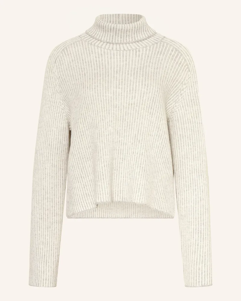 Mrs & HUGS Rollkragenpullover mit Cashmere Hellgrau
