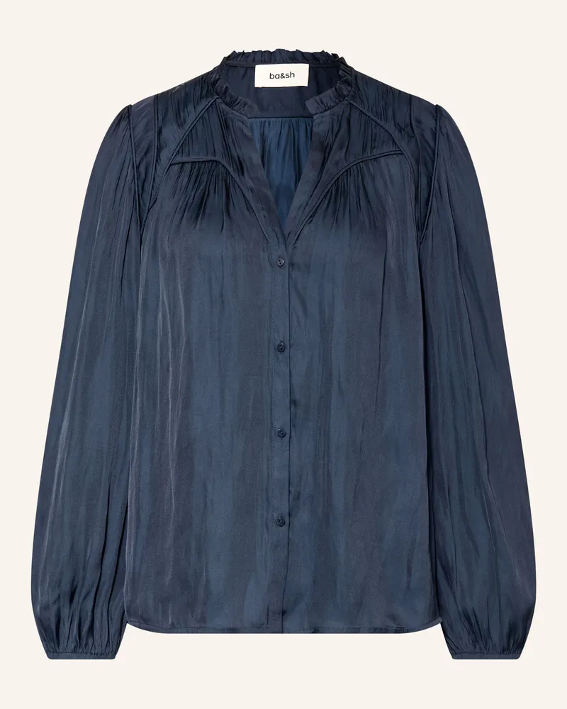 ba&sh Satinbluse Cesira blau Dunkelblau