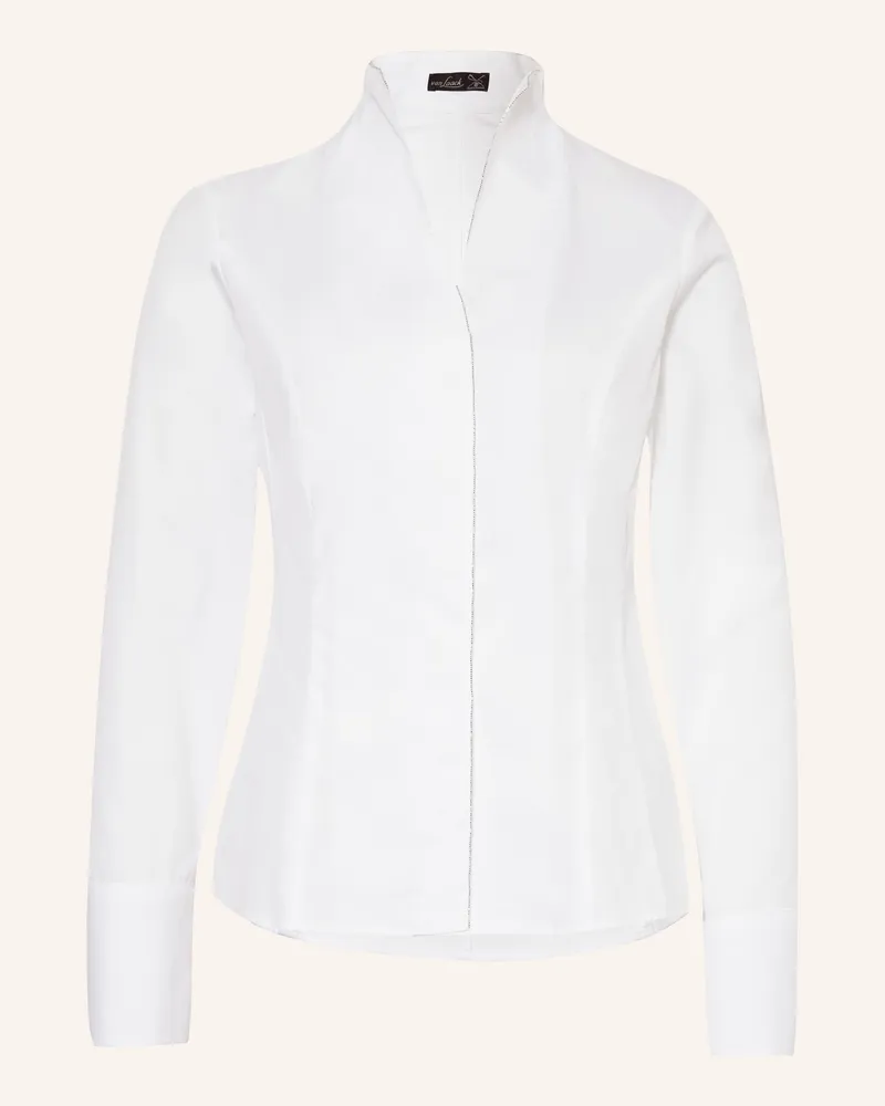 van Laack Bluse VL-ALICE-NOSPB mit Schmucksteinen Weiss