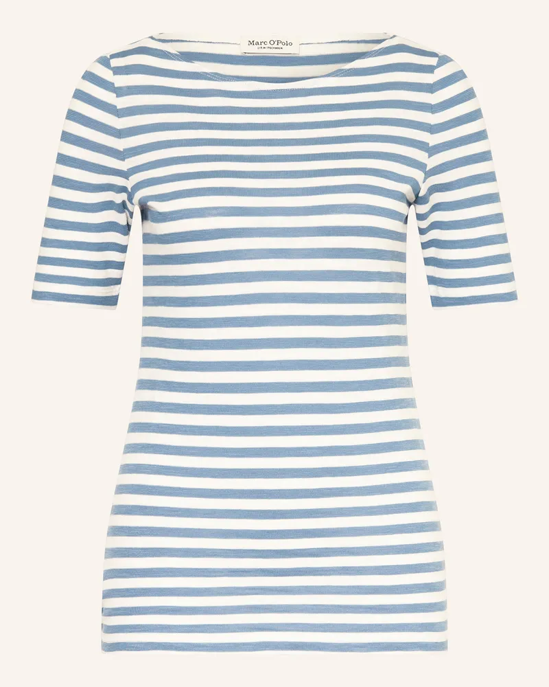 Marc O'Polo T-Shirt blau Weiss