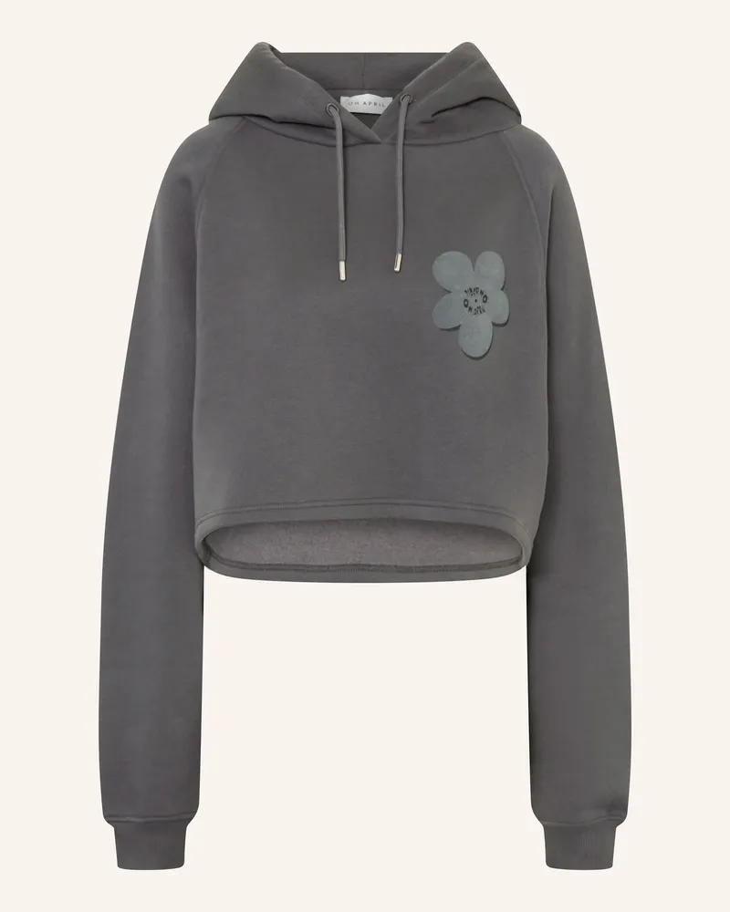 OH APRIL Cropped-Hoodie KOA Dunkelgrau