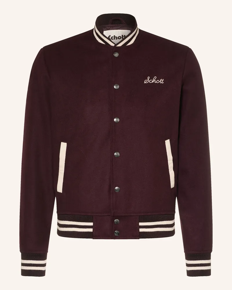Schott N.Y.C College-Jacke rot Dunkelrot