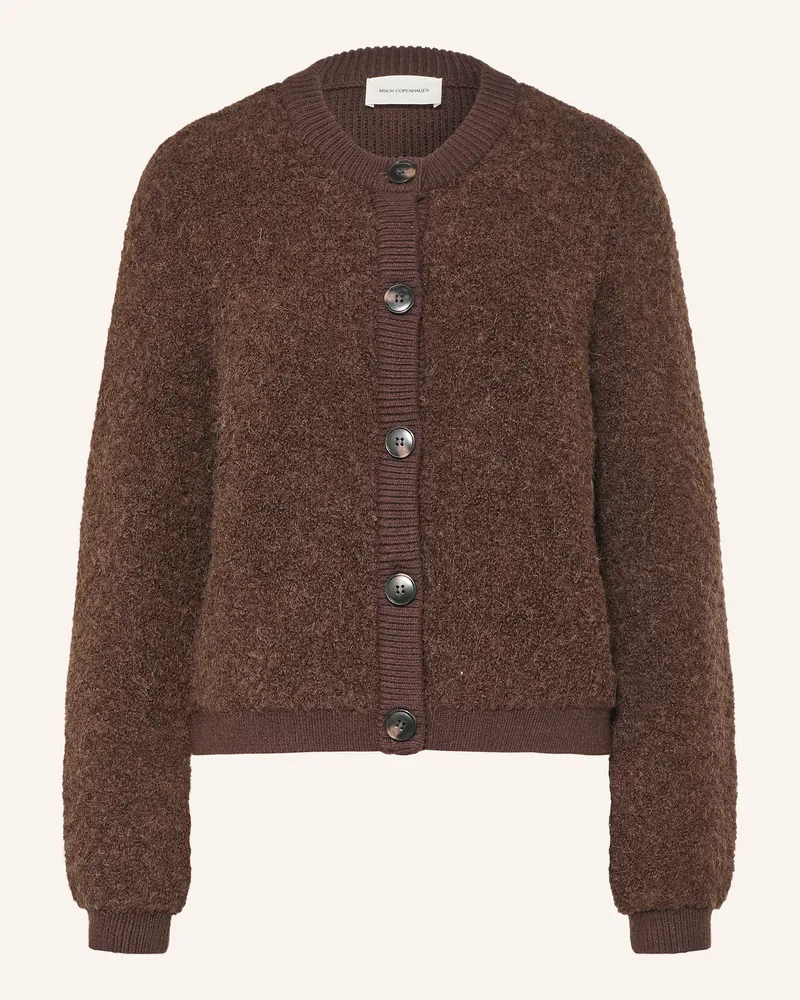 MOSS COPENHAGEN Strickjacke Mschtaile Nerida braun Dunkelbraun