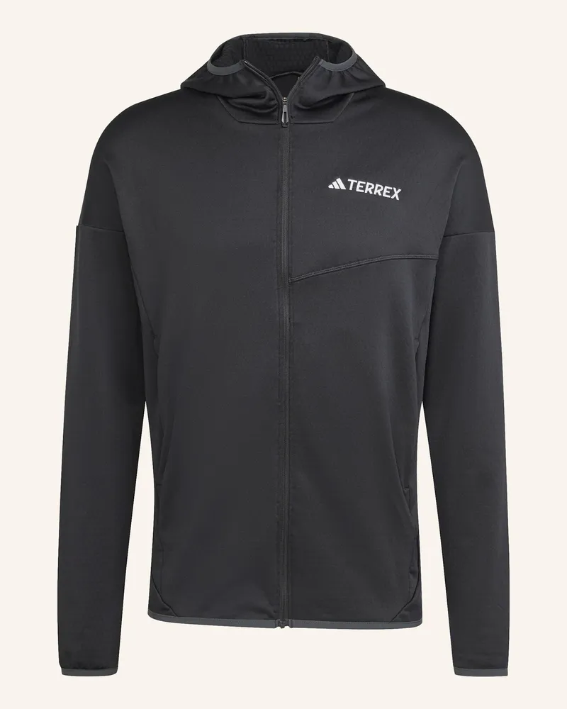 adidas Terrex Xperior Climawarm Leichte Fleece-Kapuzenjacke schwarz Schwarz
