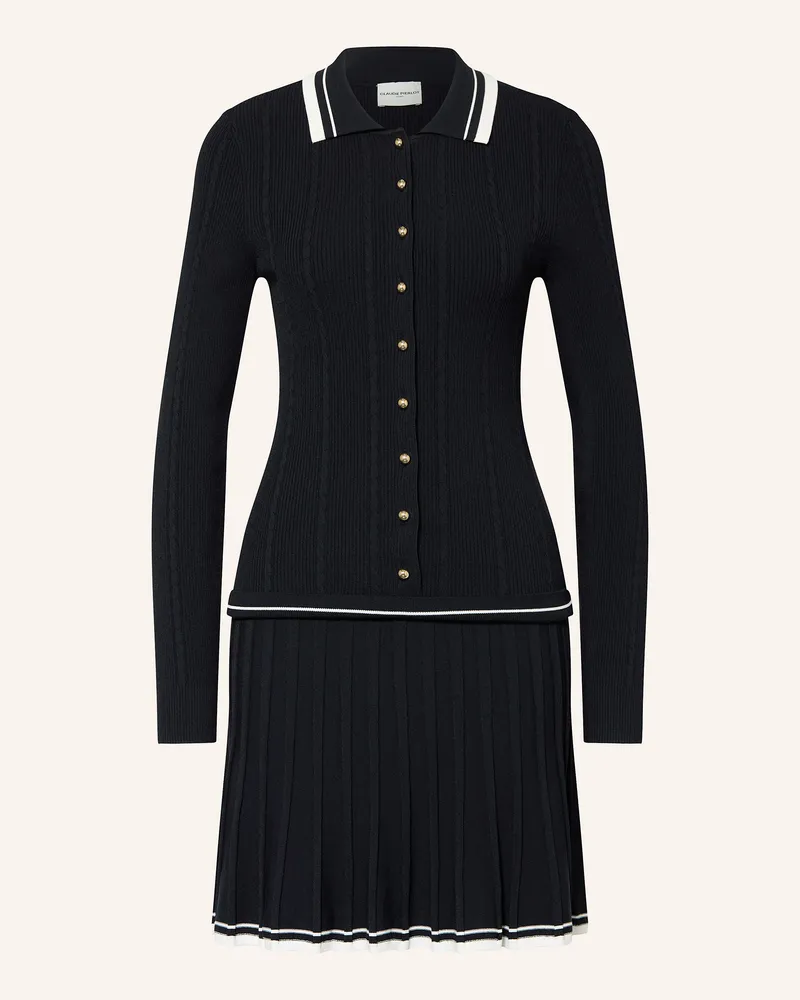 Claudie Pierlot Strickkleid blau Dunkelblau