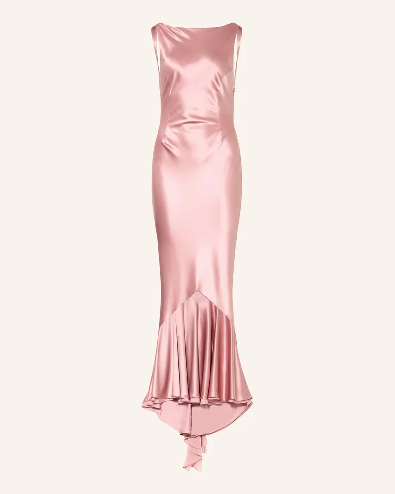 Retrofête Abendkleid AMBROSIA mit Volants Rosé