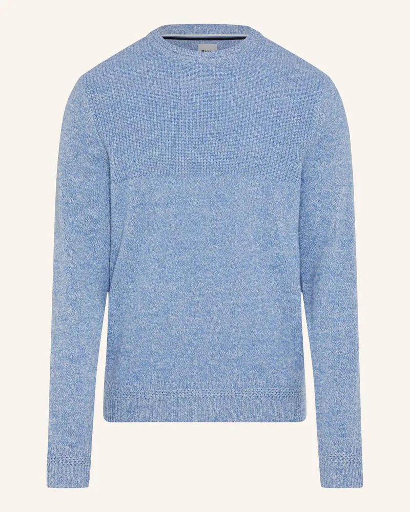 Brax Strickpullover STYLE RICK Blau
