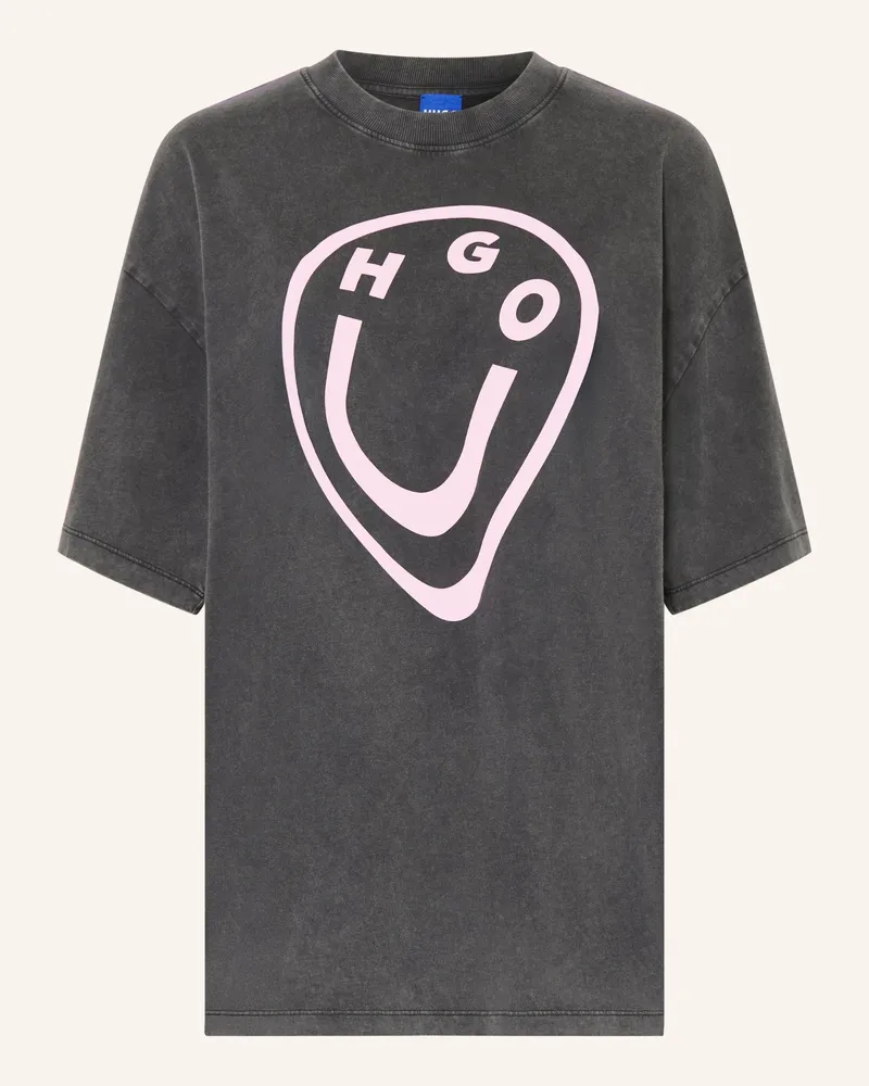 HUGO BOSS Oversized-Shirt schwarz Dunkelgrau