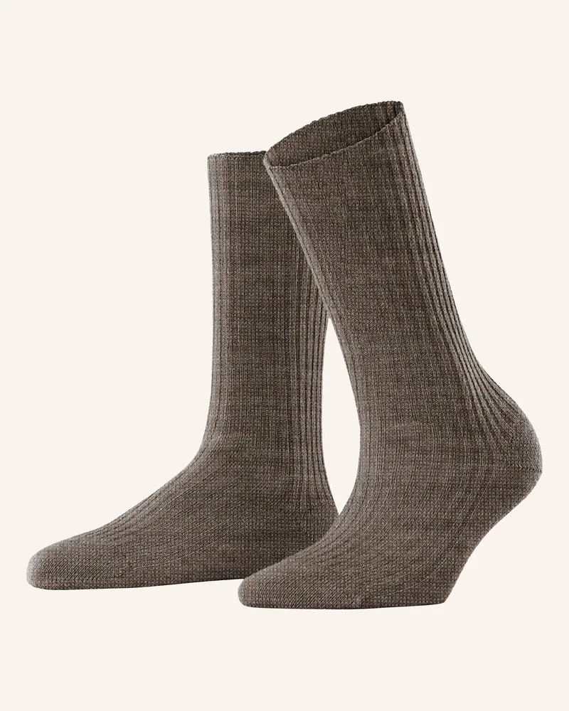 Falke Strümpfe Cosy Wool Boot Mit Merinowolle blau 5201