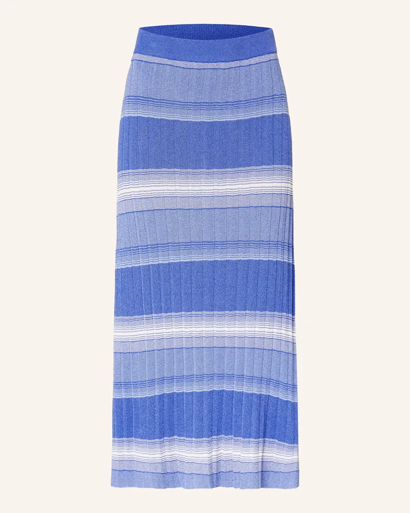 Darling Harbour Strickrock Mit Glitzergarn blau Azurblau