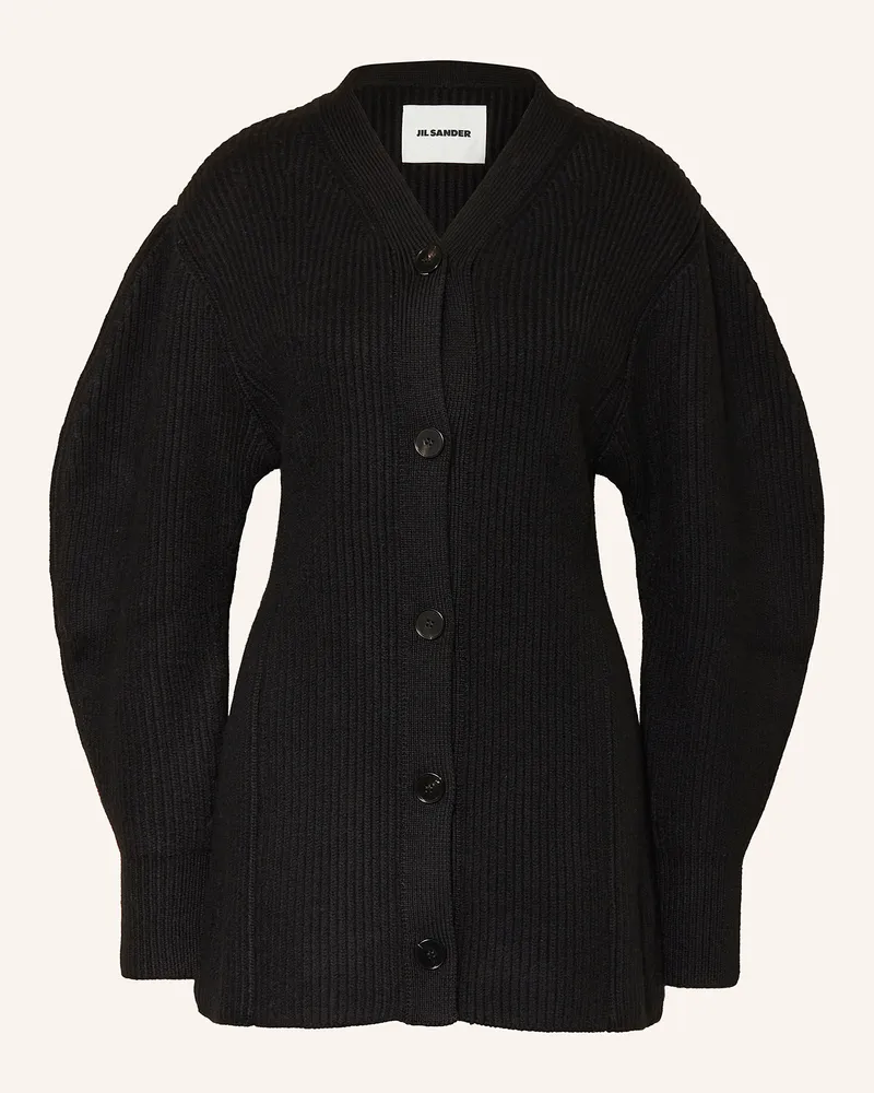 Jil Sander Strickjacke Schwarz