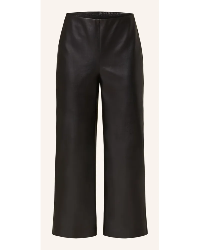 Joseph Ribkoff Culotte in Lederoptik Schwarz