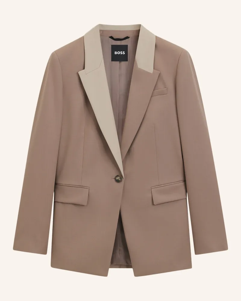 HUGO BOSS Blazer JANKA6 Relaxed Fit Braun