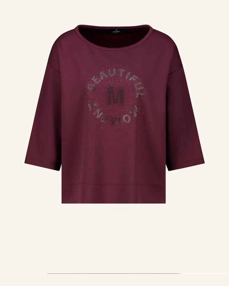 monari T-Shirt Mit Schmucksteinen rot Dunkelrot