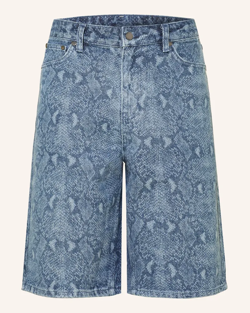 Daily Paper Jeansshorts Snake Laser blau Blue