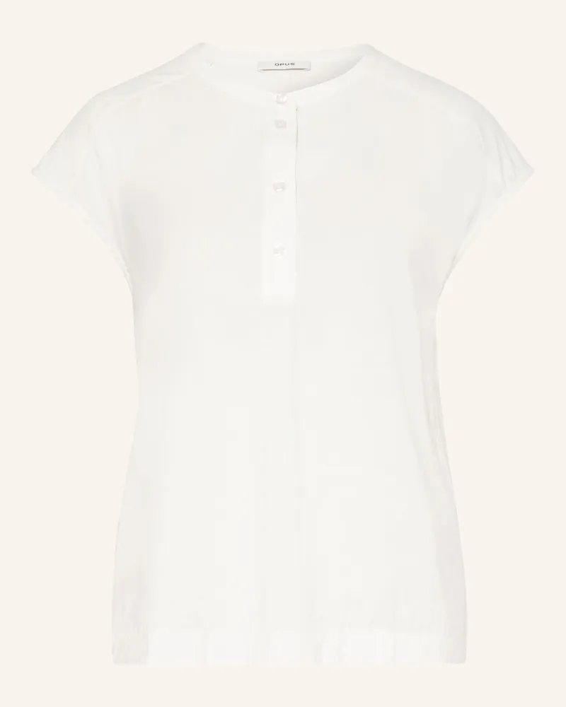 OPUS Blusenshirt Sajula weiss Weiss