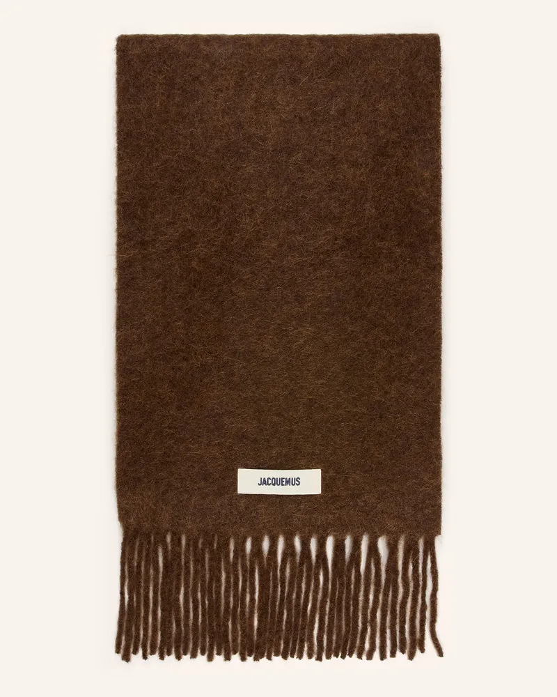 Jacquemus Schal L'echarpe Carro braun Dunkelbraun