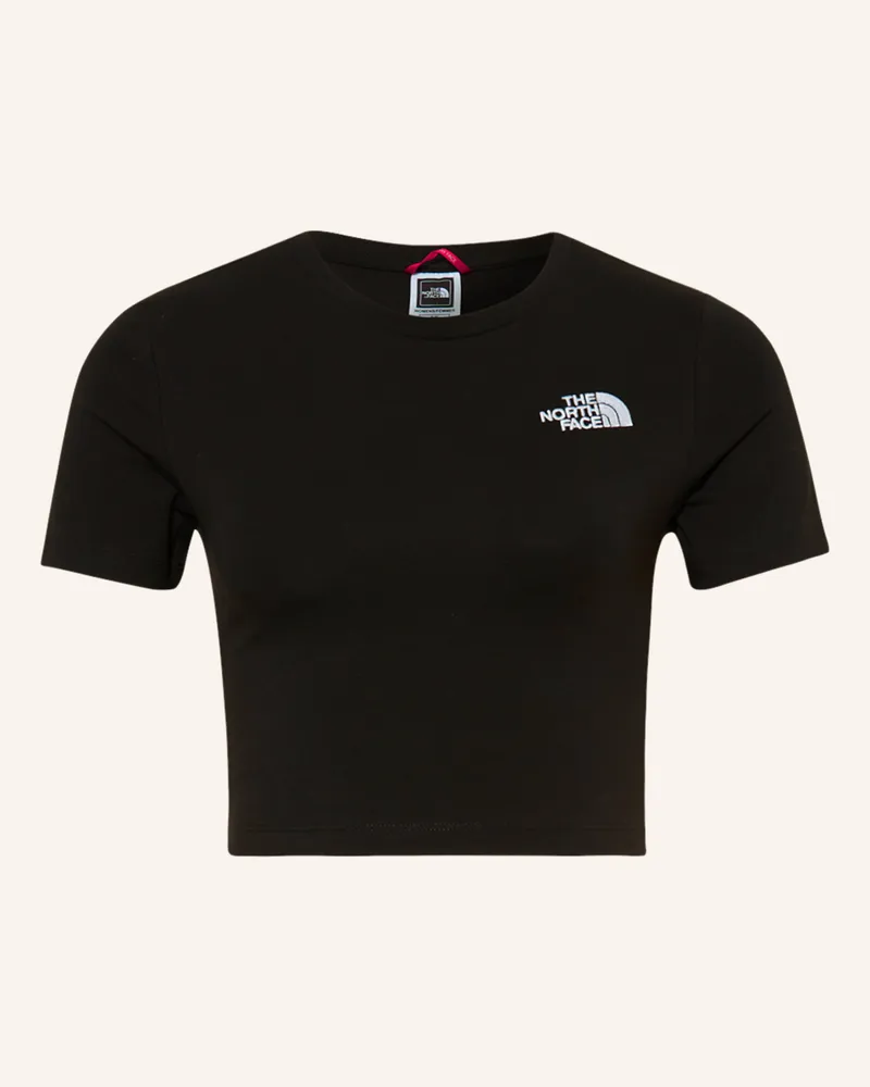 The North Face Cropped-Shirt schwarz Schwarz