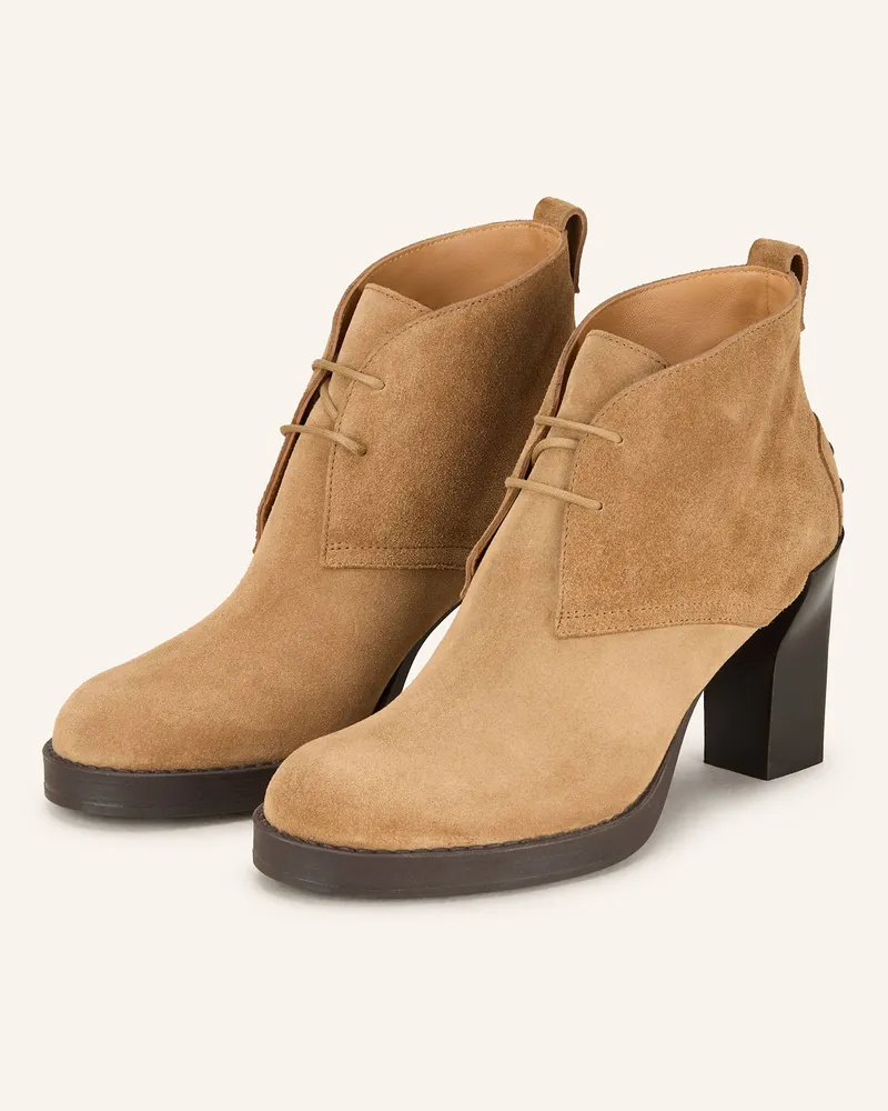 TOD'S Stiefeletten GOMMA Camel