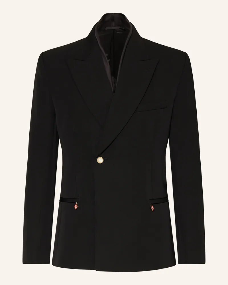 Casablanca Paris Sakko Regular Fit schwarz Wool